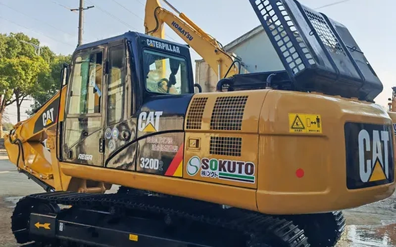 20ton Excavadora de cadenas usada CAT320D2