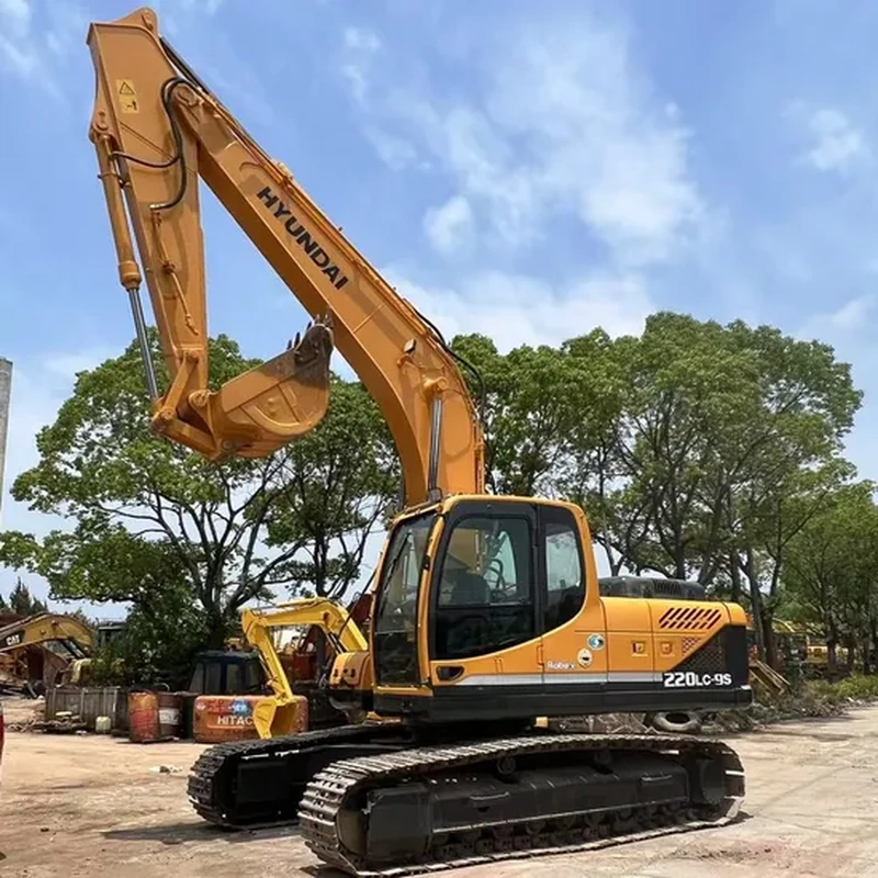 22 ton hyundai 220lc 9s used crawler excavator banner 1 22 tonnin hyundai 220lc 9s käytetty tela-alustainen kaivinkone banner 1