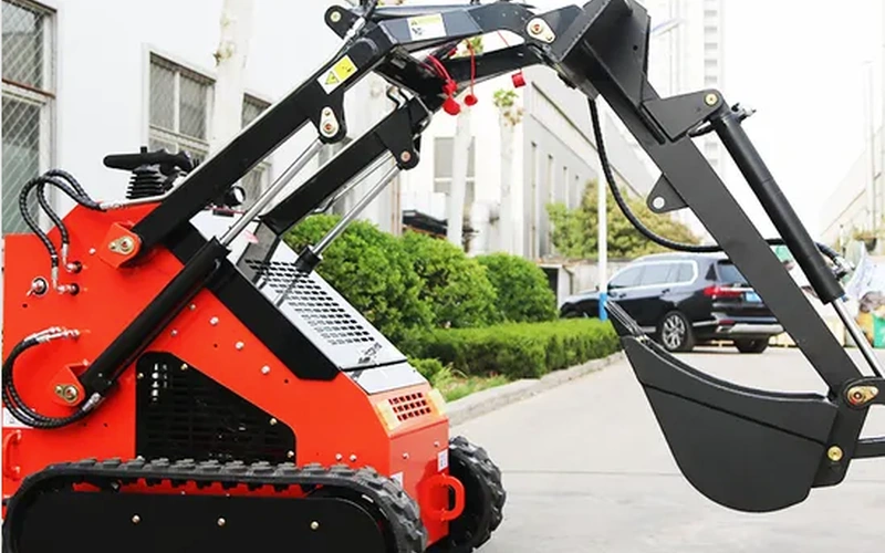 CE rakentaminen Mini kuormaaja hydraulinen Skid Steer kaivinkone