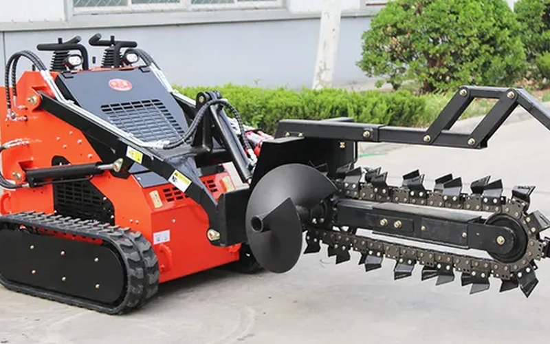 CE rakentaminen Mini kuormaaja hydraulinen Skid Steer kaivinkone