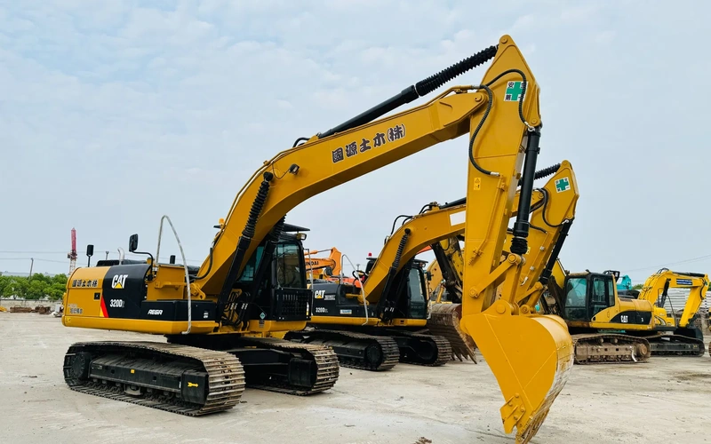 Excavadora de cadenas usada Cat 320D de 20 toneladas y alto rendimiento