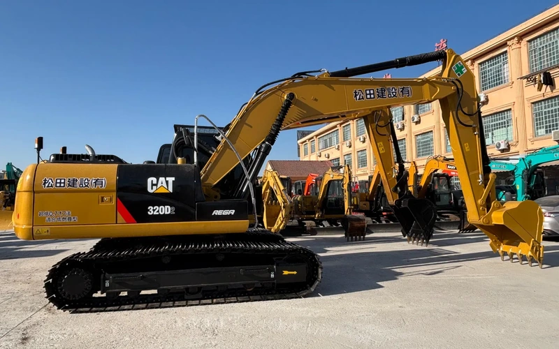 Excavadora de cadenas usada Cat 320D de 20 toneladas y alto rendimiento