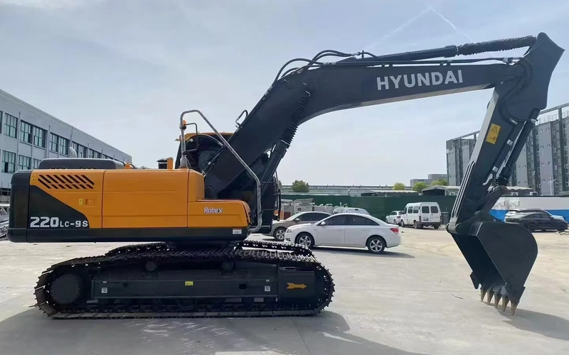 Excavadora de cadenas usada Hyundai R220LC-9S 22 Ton