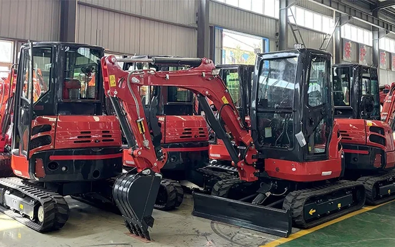 Minigrävare 3,5 ton EPA-motor Hydraulisk grävmaskin med larvfötter