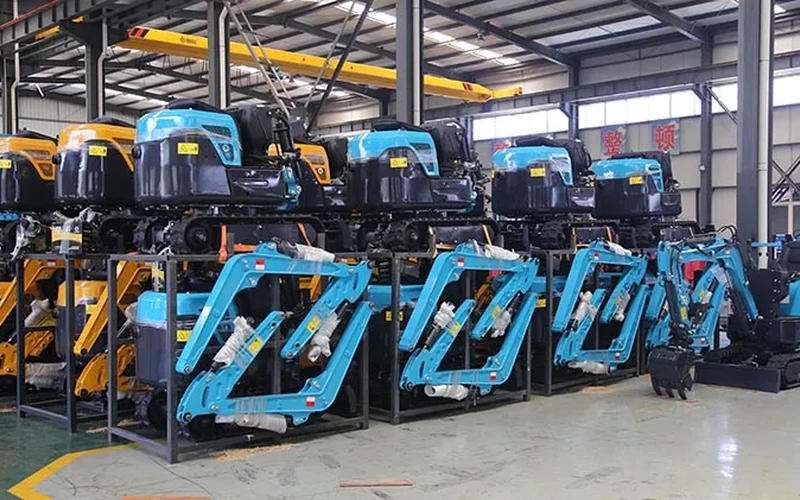 Minigrävare 3,5 ton EPA-motor Hydraulisk grävmaskin med larvfötter