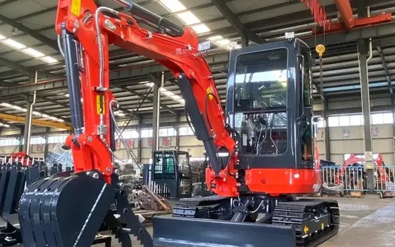 Minigrävare 3,5 ton EPA-motor Hydraulisk grävmaskin med larvfötter