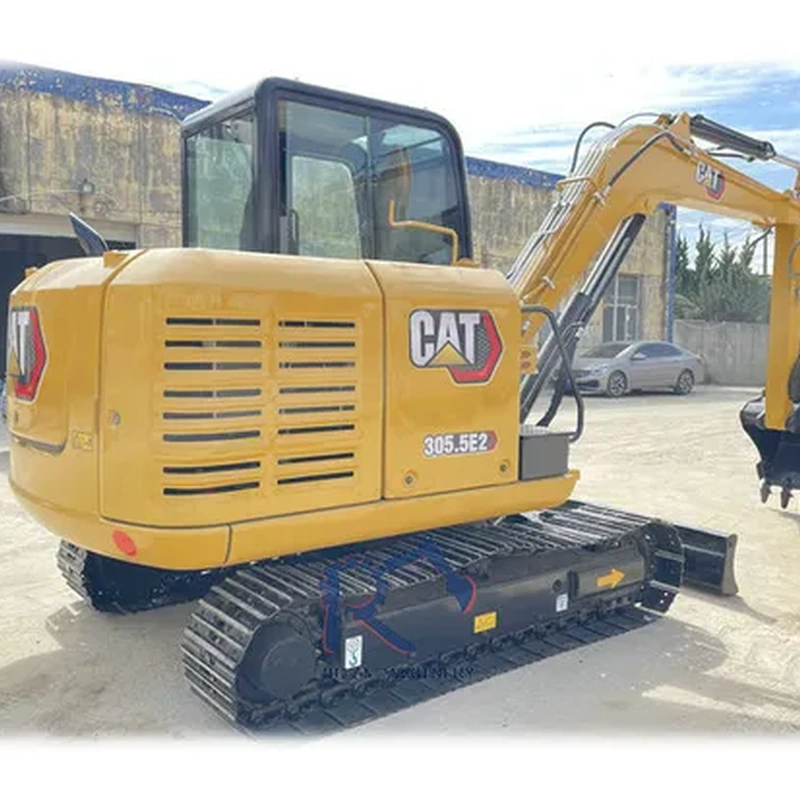 used cat305.5e2 caterpillar 5t excavator banner 1 gebraucht cat305.5e2 raupenbagger 5t banner 1