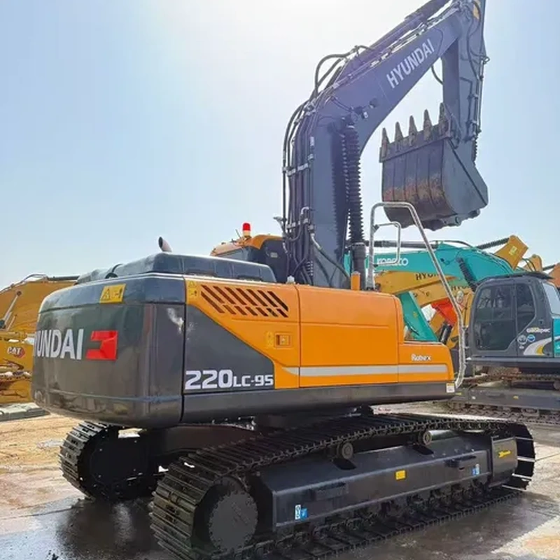 used hyundai 220lc 9s excavator with hydraulic transmission banner 1 экскаватор hyundai 220lc 9s с гидравлической трансмиссией баннер 1